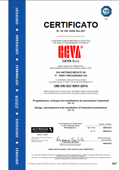Rinnovo Certificazione ISO 9001